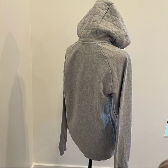 Men's Charlotte FC adidas Heathered Gray Travel Raglan Pullover Hoodie - Picture 5 of 10